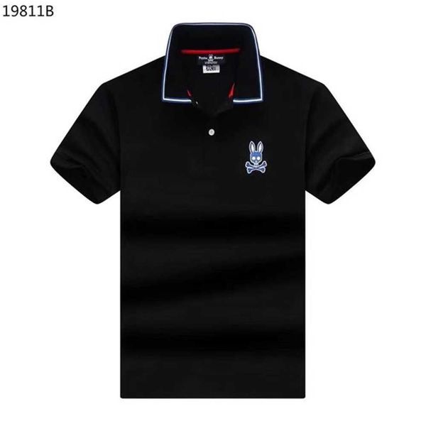 men's skull rabbit psychobunny polo shirt flocking printing cartoon embroidery pattern short sleeve fashion brand casual men and women, White;black
men's skull rabbit psychobunny polo shirt flocking printing cartoon embroidery pattern short sleeve fashion brand casual men and women, White;black
