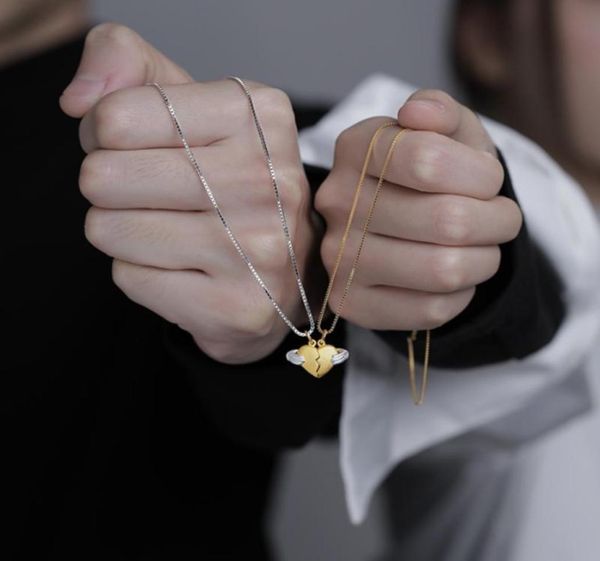 pendant necklaces 2pcs magnetic couple necklace set lovers half heart distance friendship charm women men valentine039s day gif5047465, Silver
pendant necklaces 2pcs magnetic couple necklace set lovers half heart distance friendship charm women men valentine039s day gif5047465, Silver