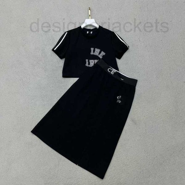 two piece dress designer spring/summer new commuter style simple fashion letter pattern diamond short with half skirt casual set 4ddl, White
two piece dress designer spring/summer new commuter style simple fashion letter pattern diamond short with half skirt casual set 4ddl, White
