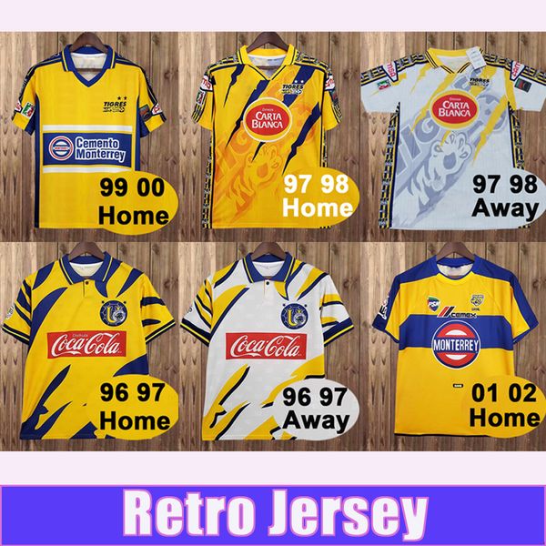 1997 1998 tigres de la uanl retro soccer jersey home away short sleeves football shirt uniforms, Black;yellow
1997 1998 tigres de la uanl retro soccer jersey home away short sleeves football shirt uniforms, Black;yellow
