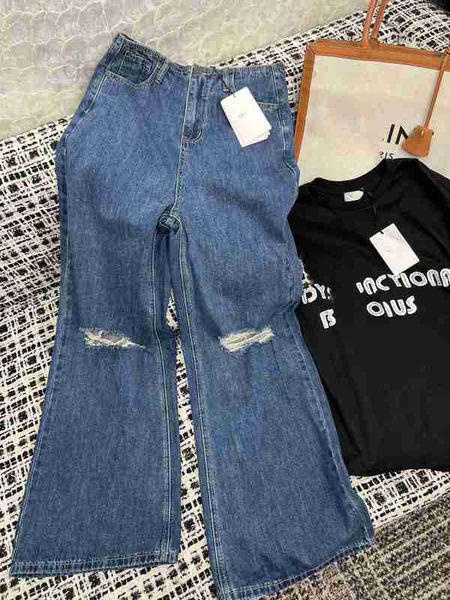 women's jeans designer 2023 spring/summer new style casual versatile show slim and age reducing straight-through perforated for women q, Blue
women's jeans designer 2023 spring/summer new style casual versatile show slim and age reducing straight-through perforated for women q, Blue