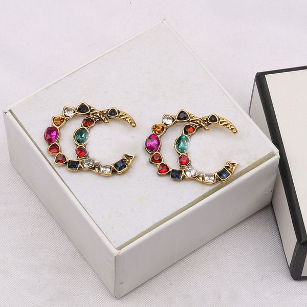 18k gold plated luxury brand designers double letters stud clip chain geometric famous women colorful crystal rhinestone pearl earring weddi, Golden;silver
18k gold plated luxury brand designers double letters stud clip chain geometric famous women colorful crystal rhinestone pearl earring weddi, Golden;silver