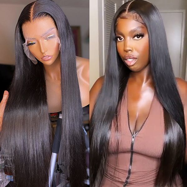 straight lace front wig human hair 30 inch transparent lace wigs tpart lace frontal wig human hair wigs for women 180 density, Black;brown
straight lace front wig human hair 30 inch transparent lace wigs tpart lace frontal wig human hair wigs for women 180 density, Black;brown