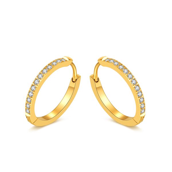 women ladies zircon earrings luxury niche stainless steel hoop earrings fashion gifts size 20mm, Golden;silver
women ladies zircon earrings luxury niche stainless steel hoop earrings fashion gifts size 20mm, Golden;silver