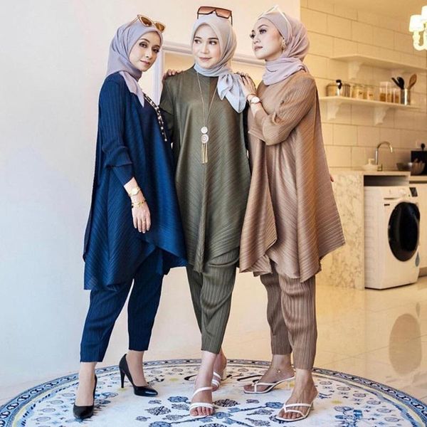 dress pleated irregular two piece ladies malaysia indonesia clothing set fashion pleated irregular two piece pants long sleeve casual, White
dress pleated irregular two piece ladies malaysia indonesia clothing set fashion pleated irregular two piece pants long sleeve casual, White