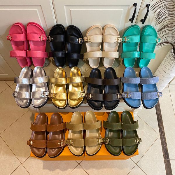 classic designer slippers fashion luxury slide bom dia flat mule summer canvas leather shoes holder buckle thick sole men women flat slipper, Black
classic designer slippers fashion luxury slide bom dia flat mule summer canvas leather shoes holder buckle thick sole men women flat slipper, Black