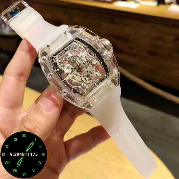 luxury mens mechanics watch 576h richa milles wristwatch leisure men's transparent shell automatic mechanical personality full hollow c, Slivery;golden
luxury mens mechanics watch 576h richa milles wristwatch leisure men's transparent shell automatic mechanical personality full hollow c, Slivery;golden
