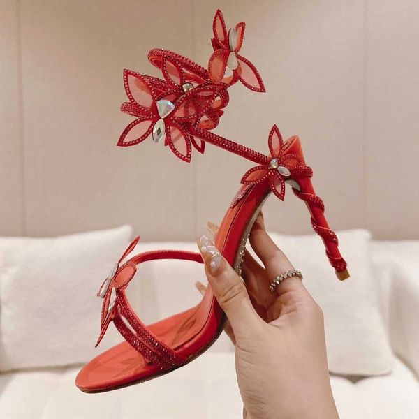 rene caovilla flower butterfly crystal decorative high sandals stiletto women evening dress shoes 9.5cm serpentine wraparound luxury designe, Black
rene caovilla flower butterfly crystal decorative high sandals stiletto women evening dress shoes 9.5cm serpentine wraparound luxury designe, Black