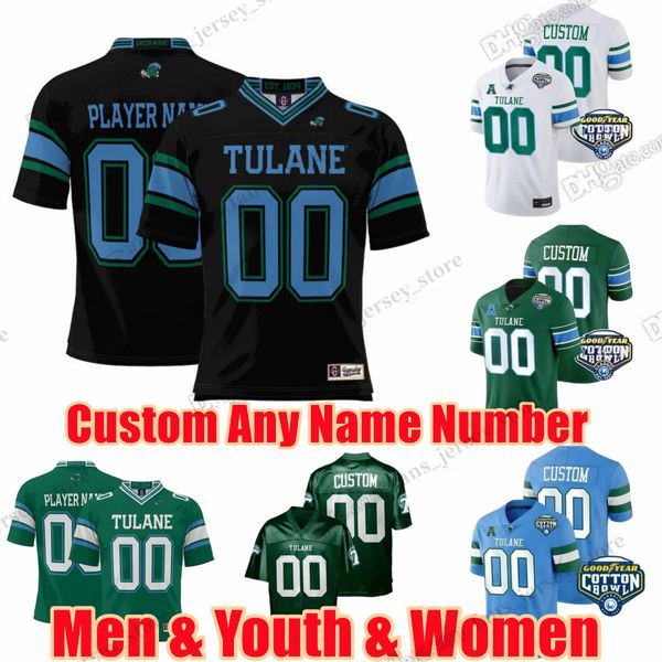 custom s-6xl tulane green wave college football michael pratt dorian williams patrick jenkins devin brumfield ibieta iverson celestine any n, Black
custom s-6xl tulane green wave college football michael pratt dorian williams patrick jenkins devin brumfield ibieta iverson celestine any n, Black
