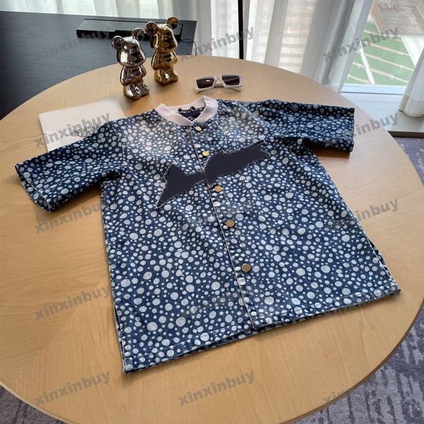 xinxinbuy men designer tee t shirt 23ss pumpkin letter dots pattern denim shirt short sleeve women black blue white s-xl, Black;brown
xinxinbuy men designer tee t shirt 23ss pumpkin letter dots pattern denim shirt short sleeve women black blue white s-xl, Black;brown