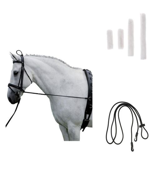 4pcs soft fleece white horse noseband cover with 300cm black neck stretcher outdoor equestrian supplies6543917
4pcs soft fleece white horse noseband cover with 300cm black neck stretcher outdoor equestrian supplies6543917