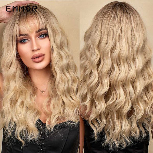 lace wigs emmor synthetic ombre brown to light blonde hair wig with bangs natural wavy wig for women cosplay heat resistant fiber wigs z0613, Black;brown
lace wigs emmor synthetic ombre brown to light blonde hair wig with bangs natural wavy wig for women cosplay heat resistant fiber wigs z0613, Black;brown