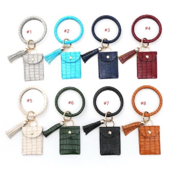 good quality pu leather tassel bracelet keychain round hang change purse leather bangle key ring card coin wallet9918532, Silver
good quality pu leather tassel bracelet keychain round hang change purse leather bangle key ring card coin wallet9918532, Silver