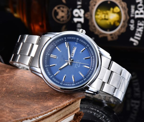 luxury men's quartz watch, stainless steel strap watch, fashionable and trendy men's aaa watch, Slivery;brown
luxury men's quartz watch, stainless steel strap watch, fashionable and trendy men's aaa watch, Slivery;brown