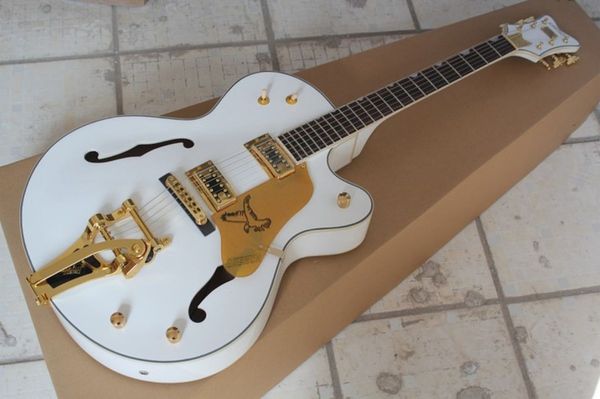 factory custom the white falcon 6120 semi hollow body jazz electric guitar with hard case
factory custom the white falcon 6120 semi hollow body jazz electric guitar with hard case