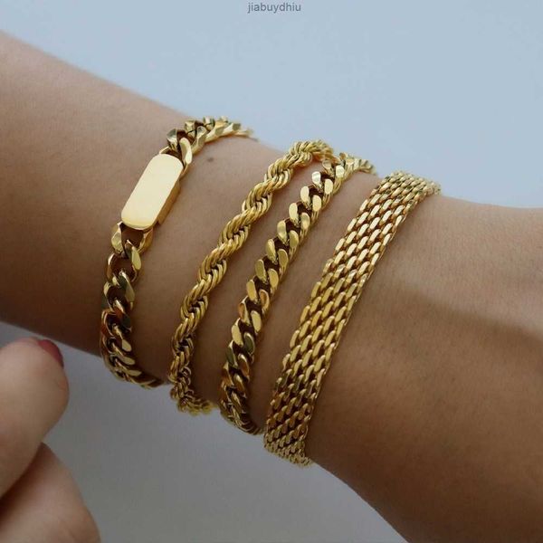 vintage waterproof jewelry stainless steel cuban chain bracelet tarnish 18k gold plated mesh for women, Silver
vintage waterproof jewelry stainless steel cuban chain bracelet tarnish 18k gold plated mesh for women, Silver