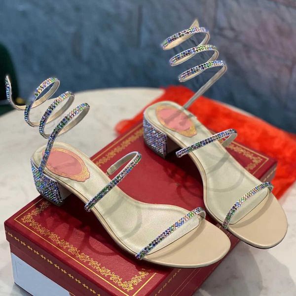 rene caovilla 4.5cm low heel sandals with rhinestone decoration snake wrap open toe dress shoes designer sandal party casual women fashion f, Black
rene caovilla 4.5cm low heel sandals with rhinestone decoration snake wrap open toe dress shoes designer sandal party casual women fashion f, Black