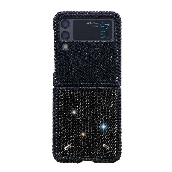 

designer bling rhinestones diamonds cell phone cases for men women samsung galaxy z flip 1 2 3 4 fold 5g luxury crystal glitter sparkle mobi