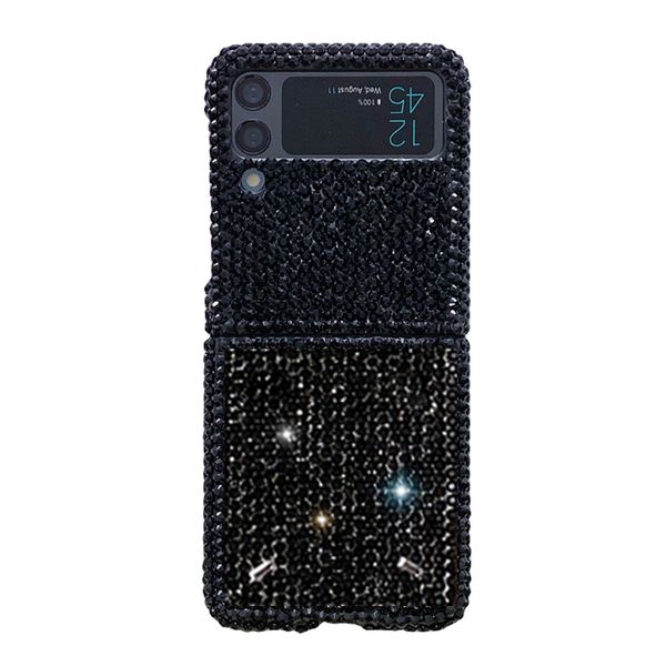 

designer bling rhinestones diamonds cell phone cases for men women samsung galaxy z flip 1 2 3 4 fold 5g luxury crystal glitter sparkle mobi