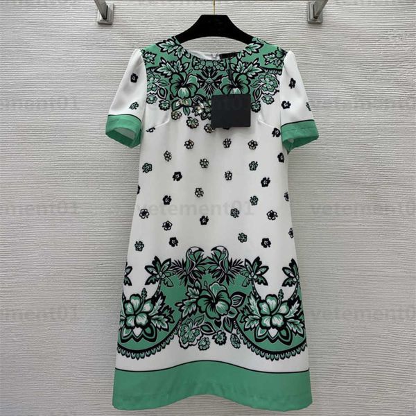 designers floral pattern dresses for women beaded with diamonds decorated with small flowers small a-shaped round neck slim short-sleeved dr, Black;gray
designers floral pattern dresses for women beaded with diamonds decorated with small flowers small a-shaped round neck slim short-sleeved dr, Black;gray