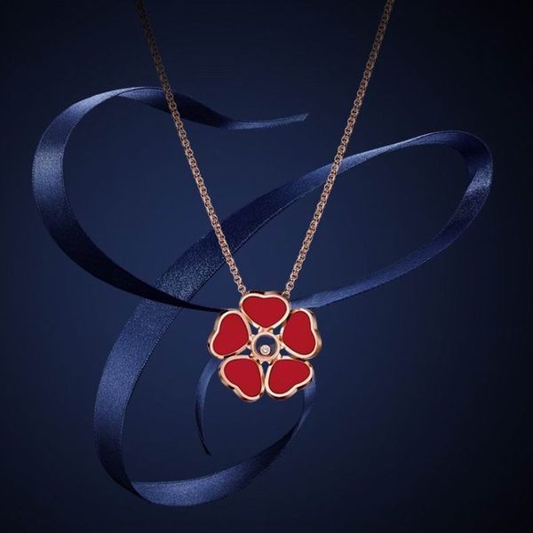 2023 lovely cute pendant necklaces long gold thin stainless steel chain five red hearts designer women necklace with dust bag and box, Silver
2023 lovely cute pendant necklaces long gold thin stainless steel chain five red hearts designer women necklace with dust bag and box, Silver