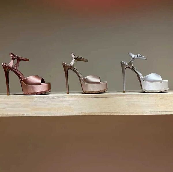 rene caovilla platform heel sandals 15cm ultra high heels women satin ankle strap buckle rhinestone decoration designer shoes fashion square, Black
rene caovilla platform heel sandals 15cm ultra high heels women satin ankle strap buckle rhinestone decoration designer shoes fashion square, Black