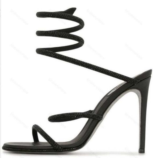 rene caovilla cleo open toe sandals crystal embellished spiral snake tail sandals twining rhinestone sandal women black cleam stiletto heels
rene caovilla cleo open toe sandals crystal embellished spiral snake tail sandals twining rhinestone sandal women black cleam stiletto heels