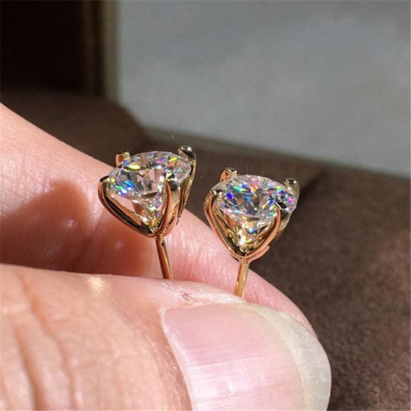 vecalon 4 claws stud earring aaaaa zircon real 925 sterling silver party wedding cute stud earrings for women bridal jewelry, Golden;silver
vecalon 4 claws stud earring aaaaa zircon real 925 sterling silver party wedding cute stud earrings for women bridal jewelry, Golden;silver