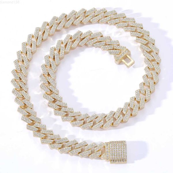 hip hop 12mm gold necklace bling iced out miami cuban link chain fashion jewelry for men women, Silver
hip hop 12mm gold necklace bling iced out miami cuban link chain fashion jewelry for men women, Silver