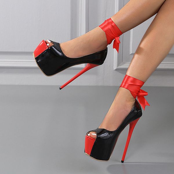 spring autumn red ankle strap platform women pumps peep toe slingback high heels stiletto fashion runway pole dance shoes, Black
spring autumn red ankle strap platform women pumps peep toe slingback high heels stiletto fashion runway pole dance shoes, Black