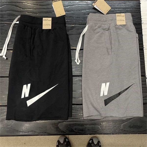 men's shorts designer tech classic raw edge sports n print casual fashion womens black and grey two colors large size optional spxk, White;black
men's shorts designer tech classic raw edge sports n print casual fashion womens black and grey two colors large size optional spxk, White;black