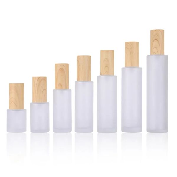 2021 20ml120ml frost glass lotion spray bottles 50ml empty matte emulsion liquid bottle with wood lines plastic cap
2021 20ml120ml frost glass lotion spray bottles 50ml empty matte emulsion liquid bottle with wood lines plastic cap
