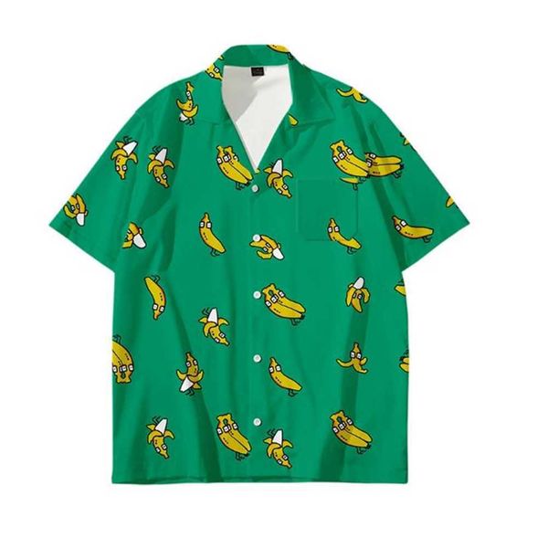 men flower printed short sleeve turn down collar shirt loose blouse summer hawaiian camisa e7b2, White;black
men flower printed short sleeve turn down collar shirt loose blouse summer hawaiian camisa e7b2, White;black