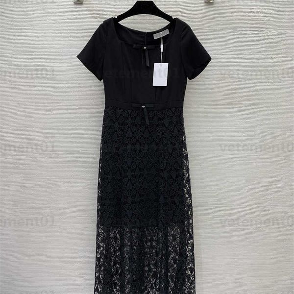 short sleeves dress plus size womens clothing lace hollow fabric bow decoration square collar waist thin short-sleeved dress banquet dresses, Black;gray
short sleeves dress plus size womens clothing lace hollow fabric bow decoration square collar waist thin short-sleeved dress banquet dresses, Black;gray