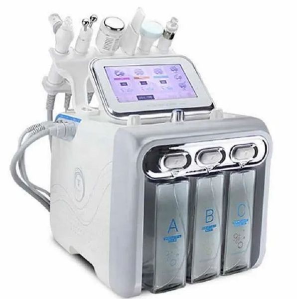 6 in 1 h2 o2 hydrafacial dermabrasion hydro water microdermabrasion aqua peeling rf skin scrubber oxygen spray device, Black;white
6 in 1 h2 o2 hydrafacial dermabrasion hydro water microdermabrasion aqua peeling rf skin scrubber oxygen spray device, Black;white