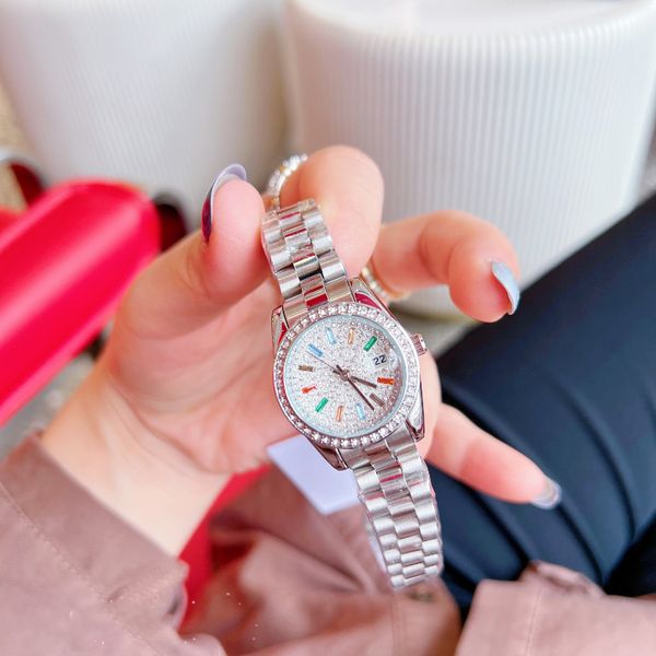 fashion women's watch designer 28mm watch diamond all stainless steel strap is a valentine's day mother's day gift for women, Slivery;golden
fashion women's watch designer 28mm watch diamond all stainless steel strap is a valentine's day mother's day gift for women, Slivery;golden