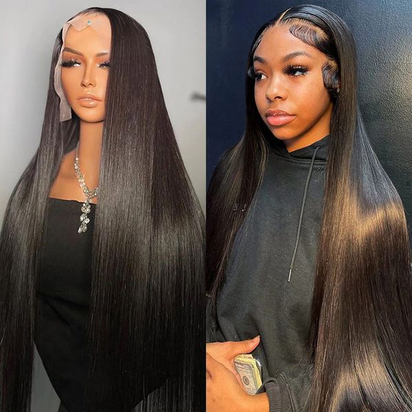 32 inch straight lace front wigs 13x4 13x6 hd transparent brazilian glueless human hair wigs for black women preplucked, Black;brown
32 inch straight lace front wigs 13x4 13x6 hd transparent brazilian glueless human hair wigs for black women preplucked, Black;brown