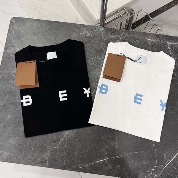 new b mens designer embroidered letter t-shirt short sleeve spring/summer fashion mens and womens t-shirt european code g# 27, White;black
new b mens designer embroidered letter t-shirt short sleeve spring/summer fashion mens and womens t-shirt european code g# 27, White;black