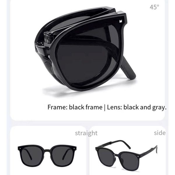 second-generation tr foldable glasses under the focus of women's sun protection and uv protection sunglasses storage round box polarize, White;black
second-generation tr foldable glasses under the focus of women's sun protection and uv protection sunglasses storage round box polarize, White;black