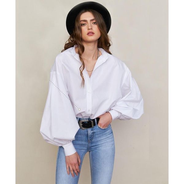 pants loose white ladies shirt and blouses balloon sleeves casual commuter elegant and young ladies clothes for women, Black
pants loose white ladies shirt and blouses balloon sleeves casual commuter elegant and young ladies clothes for women, Black