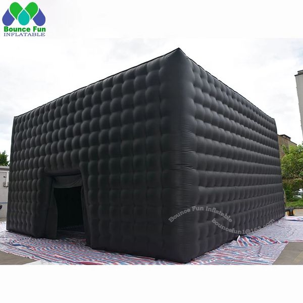 black inflatable cube tent customized large party nightclub disco marquee booth studio for outdoor wedding
black inflatable cube tent customized large party nightclub disco marquee booth studio for outdoor wedding