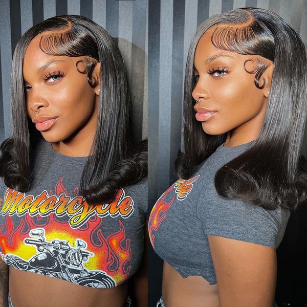 bob hair wig human hair lace frontal wig for women brazilian hd transparent 13x4 hd glueless preplucked straight lace front wigs, Black;brown
bob hair wig human hair lace frontal wig for women brazilian hd transparent 13x4 hd glueless preplucked straight lace front wigs, Black;brown