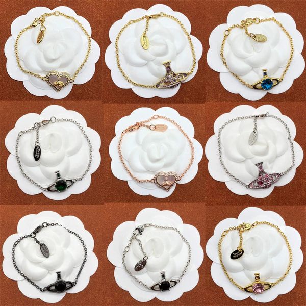 saturn bracelets crystal rhinestone bracelets woman silver plating chains vintage trendy style desigenr jewelry no box, Black
saturn bracelets crystal rhinestone bracelets woman silver plating chains vintage trendy style desigenr jewelry no box, Black