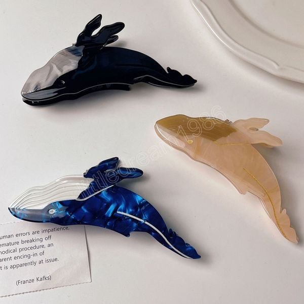 acetate blue whale hair claw cute animal sea creature hair clip women girls hair accessories, Golden;silver
acetate blue whale hair claw cute animal sea creature hair clip women girls hair accessories, Golden;silver