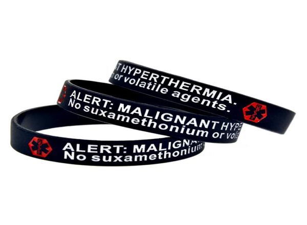 1pc alert malignant hyperthermia silicone wristband by wear this jewelry as a reminder in daily life8678160, Black
1pc alert malignant hyperthermia silicone wristband by wear this jewelry as a reminder in daily life8678160, Black