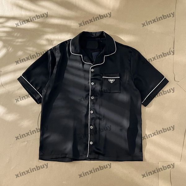 xinxinbuy men designer tee t shirt 23ss silk metal triangle label pattern pocket short sleeve cotton women black s-3xl, Black;brown
xinxinbuy men designer tee t shirt 23ss silk metal triangle label pattern pocket short sleeve cotton women black s-3xl, Black;brown