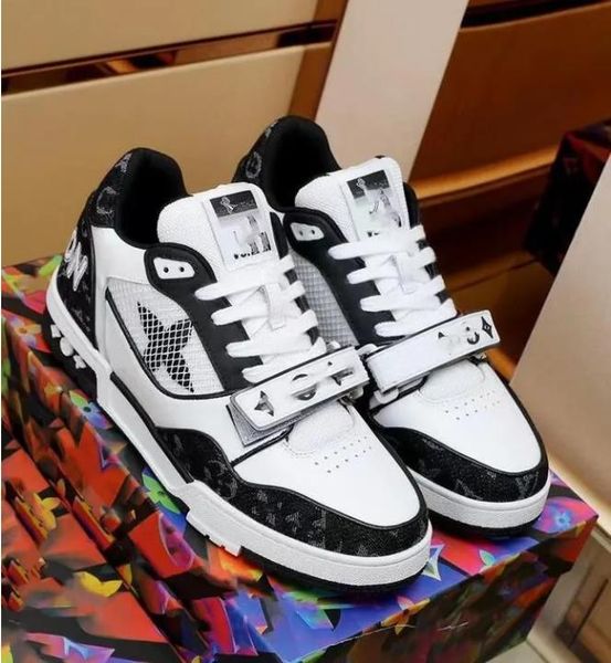 luxury classic men's sneakers casual shoes designer retro platform sneakers yellow cowboy letters white orange shoes rubber canvas leat, Black 
luxury classic men's sneakers casual shoes designer retro platform sneakers yellow cowboy letters white orange shoes rubber canvas leat, Black