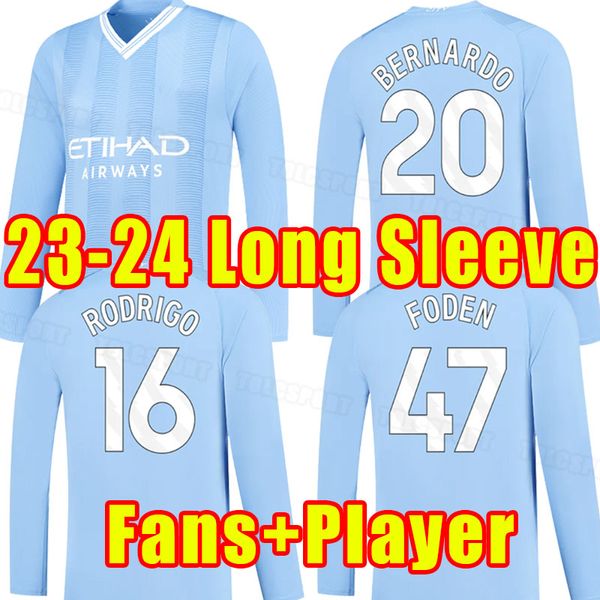 long sleeve soccer jerseys 23 24 haaland #9 joao cancelo mahrez de bruyne man foden gundogan 2023 2024 ferran bruyne football shirts fans pl, Black;yellow
long sleeve soccer jerseys 23 24 haaland #9 joao cancelo mahrez de bruyne man foden gundogan 2023 2024 ferran bruyne football shirts fans pl, Black;yellow