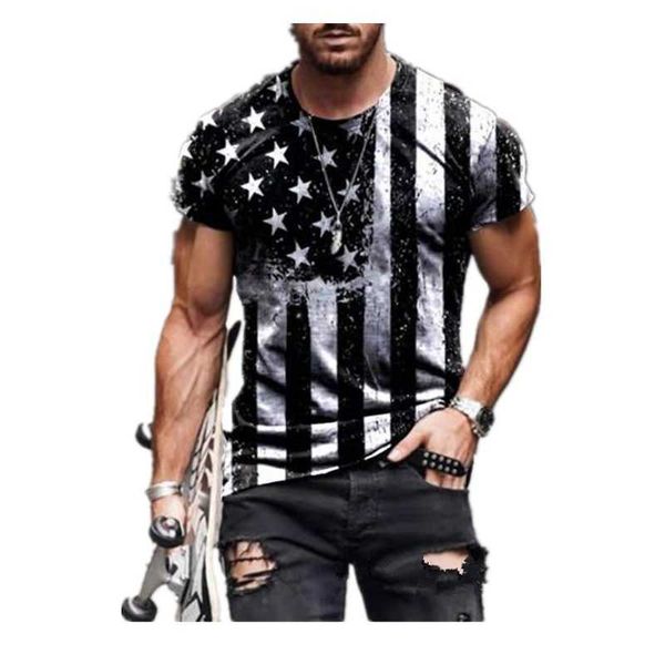 2023 men's fashion star flag printed short sleeve t-shirt tshirts for men acdc shirts{category}, White;black
2023 men's fashion star flag printed short sleeve t-shirt tshirts for men acdc shirts{category}, White;black