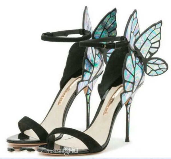 sophia webster brand cleo sandals genuine leather pumps butterfly ultra high heel sandals for women stiletto shoes, Black
sophia webster brand cleo sandals genuine leather pumps butterfly ultra high heel sandals for women stiletto shoes, Black